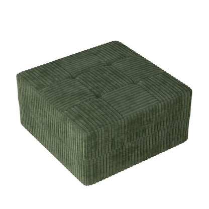 Modern Minimalist Ottoman Sofa Compressed Sectional Corduroy Couch Sleeper