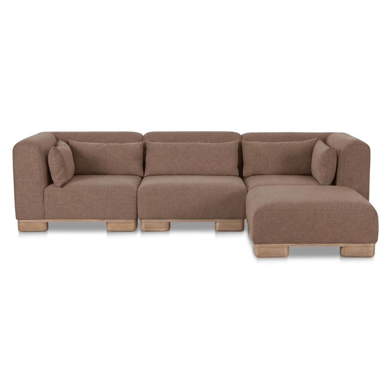 June - Lounge Modular Sectional - Dark Brown