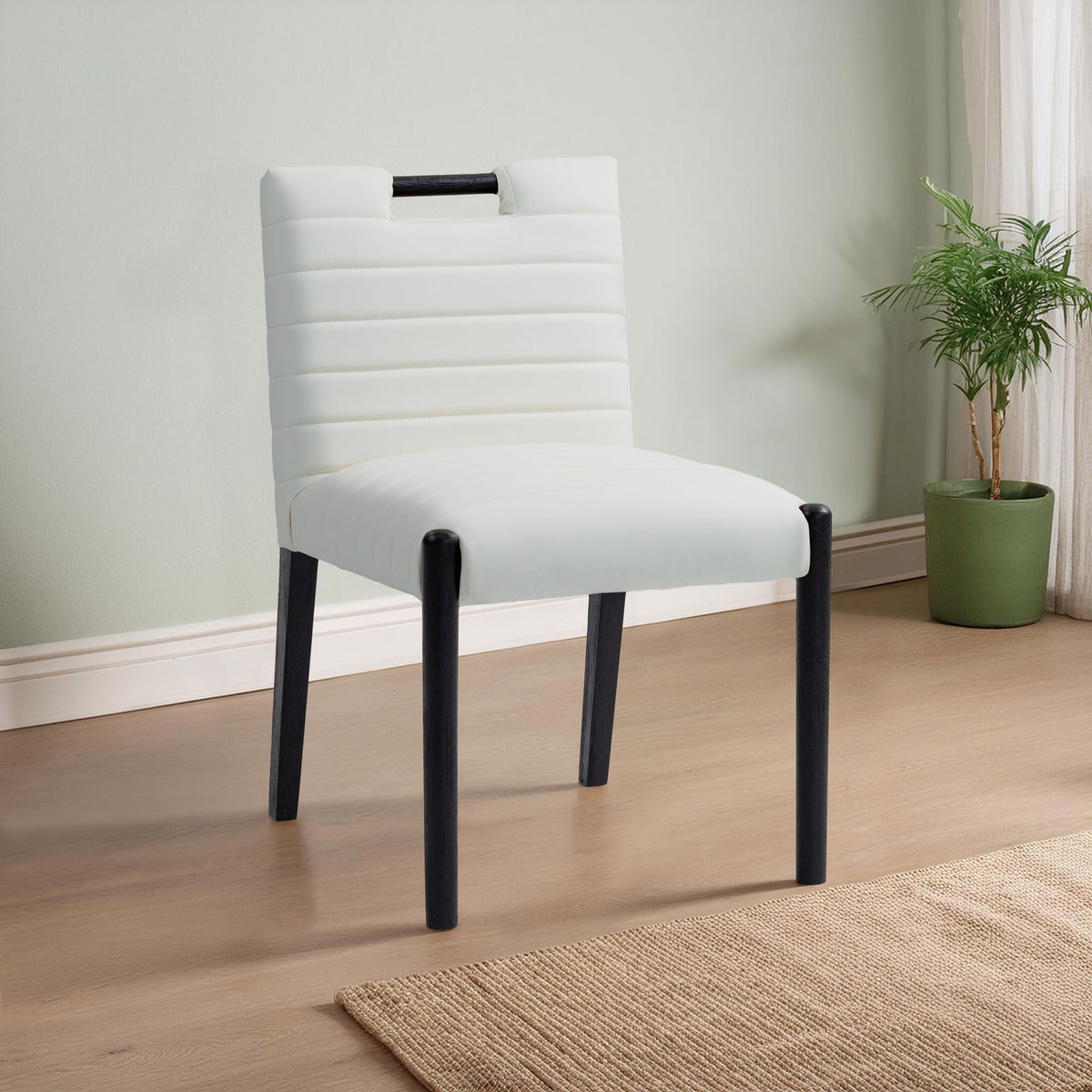 Aimee - Dining Side Chair (Set of 2) - Black Legs