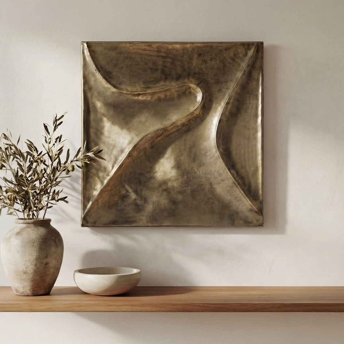 Bode - Wall Sculpture - Aged Brass