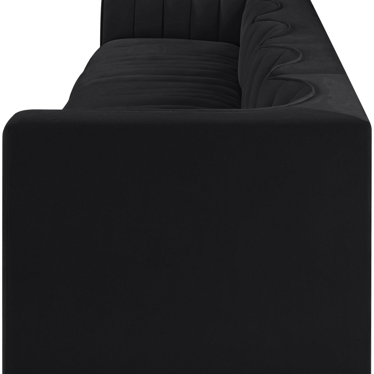 Rummi - Velvet Performance Fabric Upholstered 5 Piece Modular Sofa