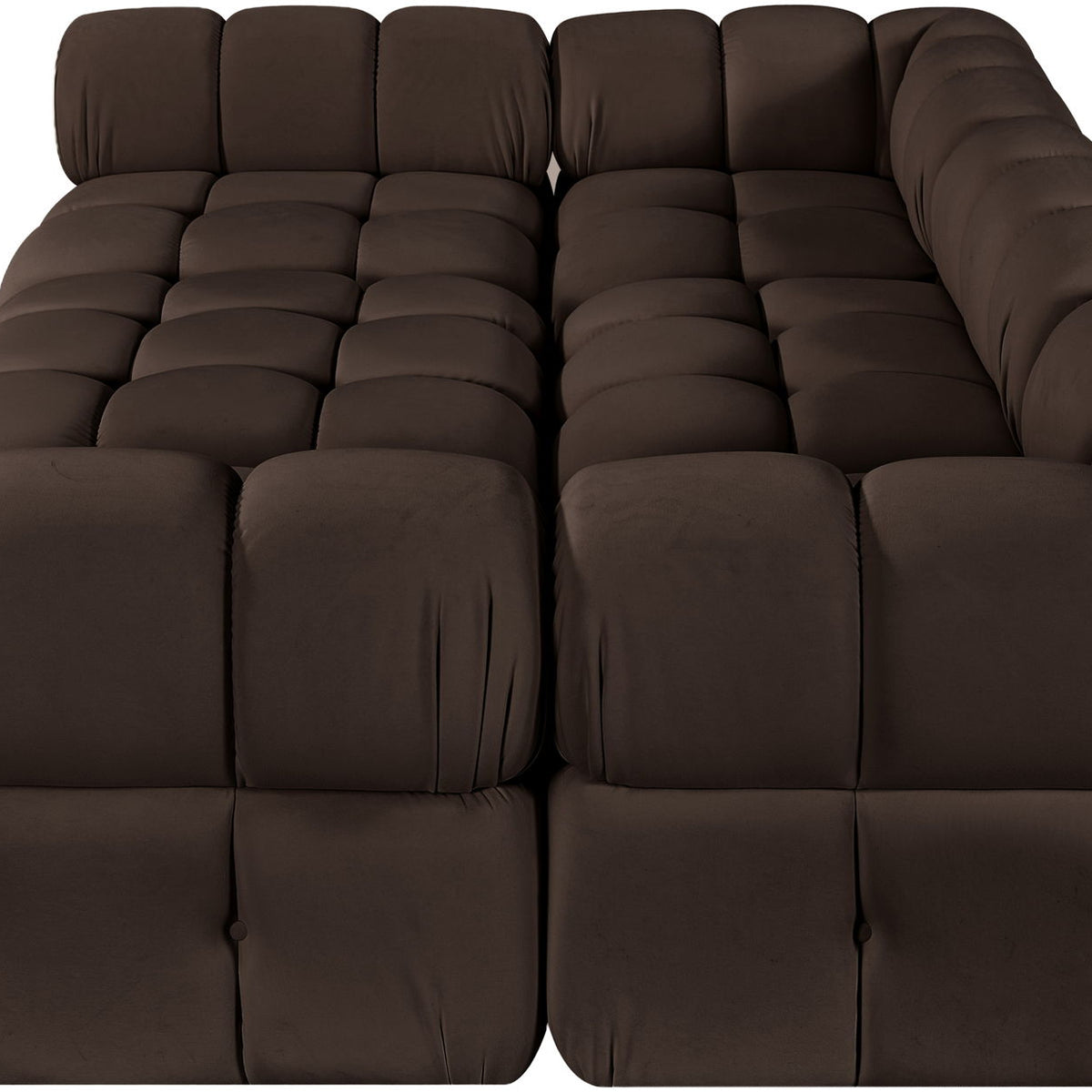 Orin - Velvet 6 Piece Modular Sectional