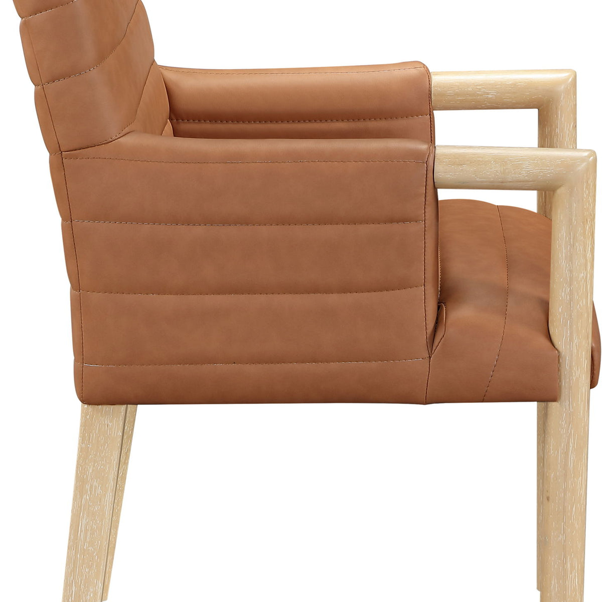 Aimee - Dining Arm Chair - Light Brown Legs