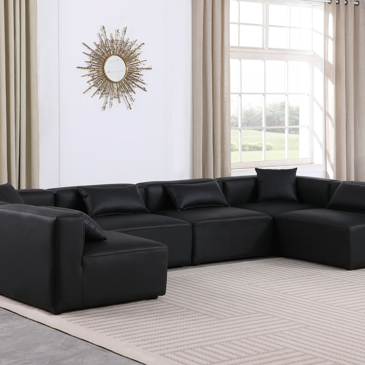 Cube - 6 Piece Modular Armless Sectional
