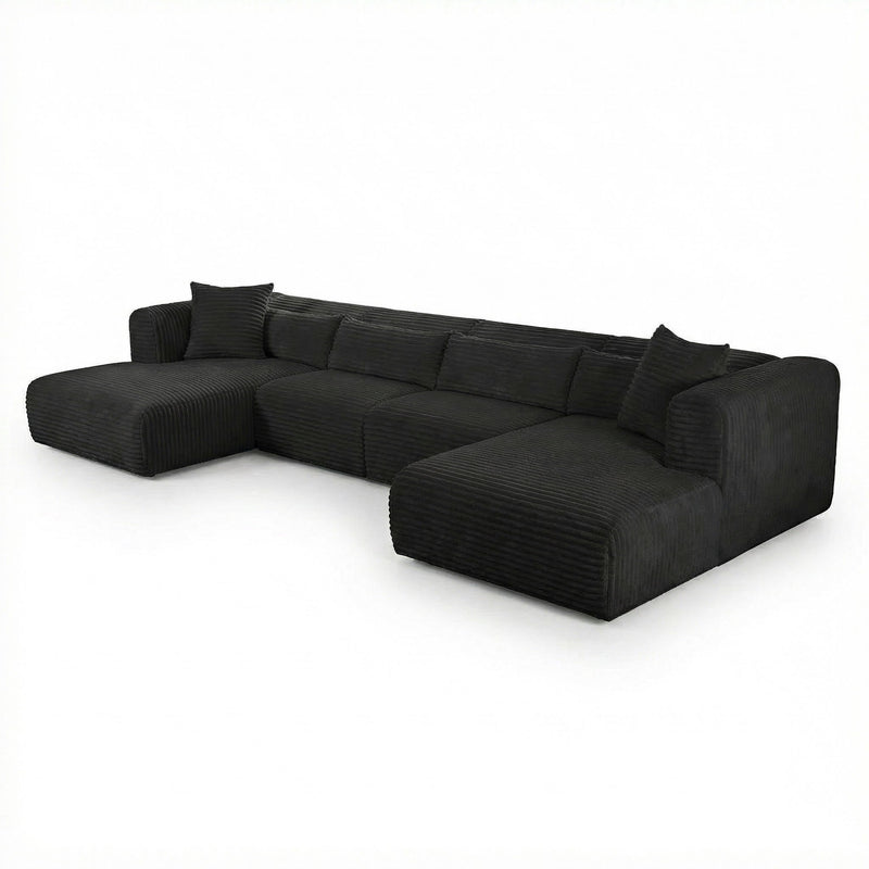 Tarra - Fluffy Oversized Corduroy Modular Sectional