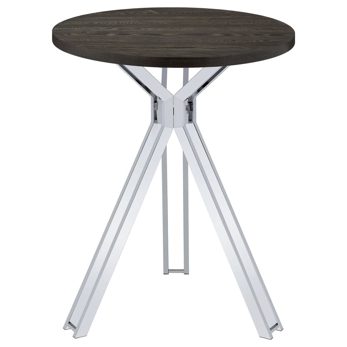 Edgerton - Round Height Bistro Bar Table - Dark Oak