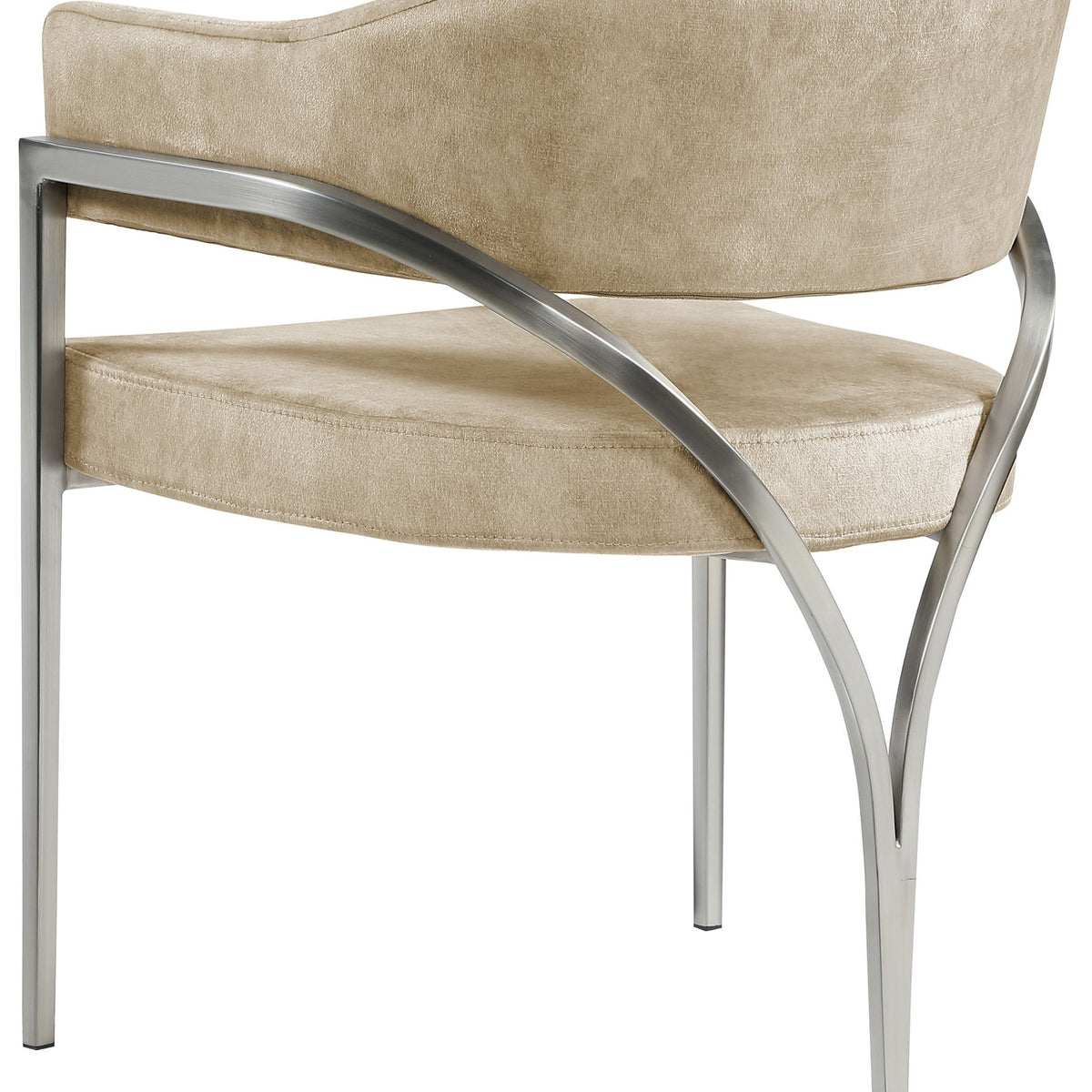 Madelyn - Dining Chair (Set of 2) - Brushed Chrome
