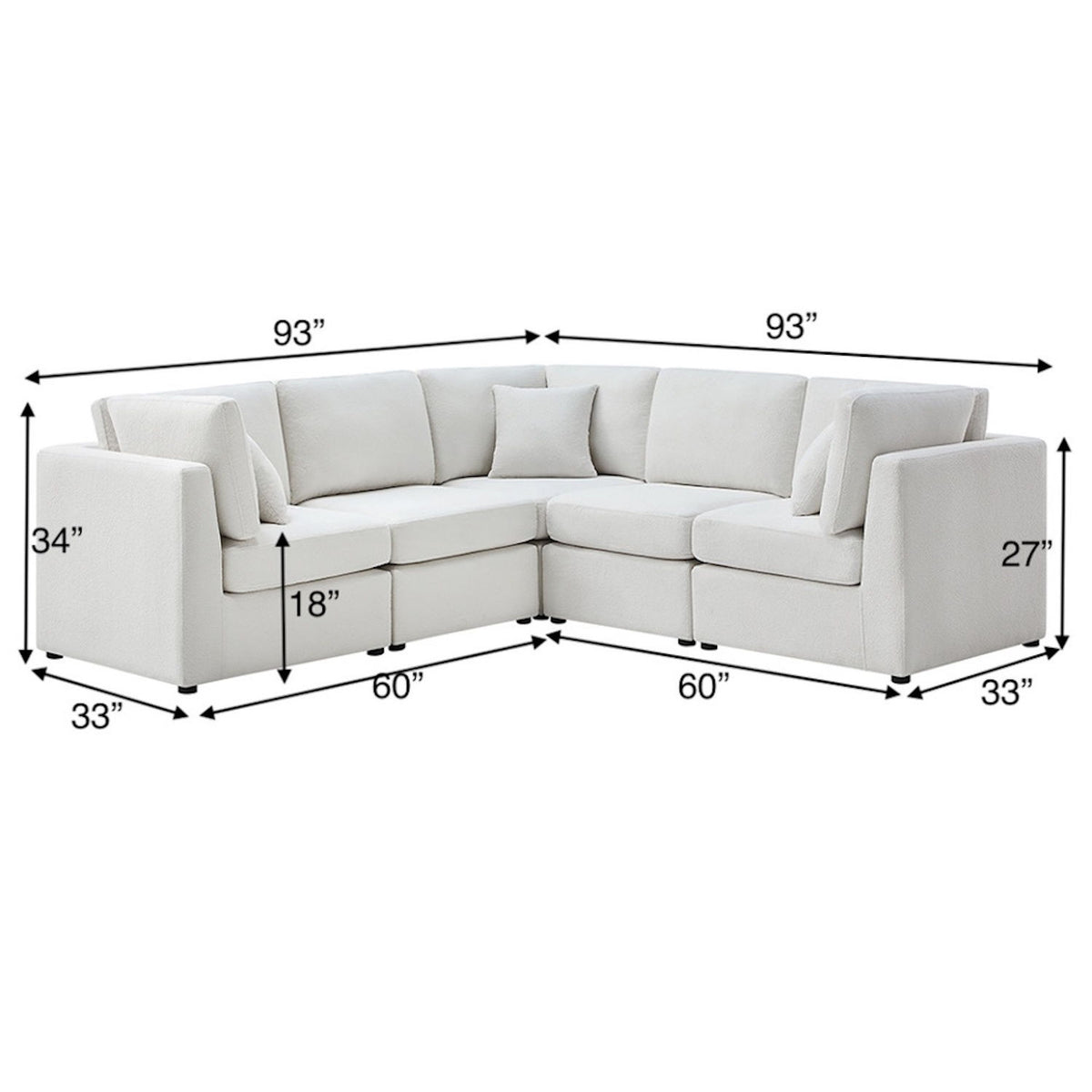 Chauncy - 5 Piece Sectional