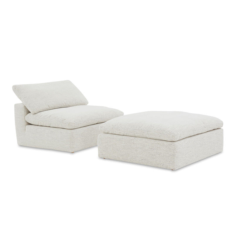 Clay - Ottoman - White