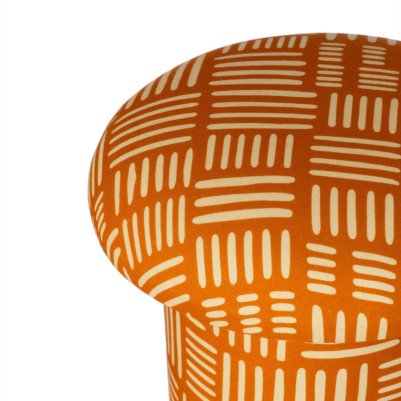Lucy - Abstract Print Mushroom Stool