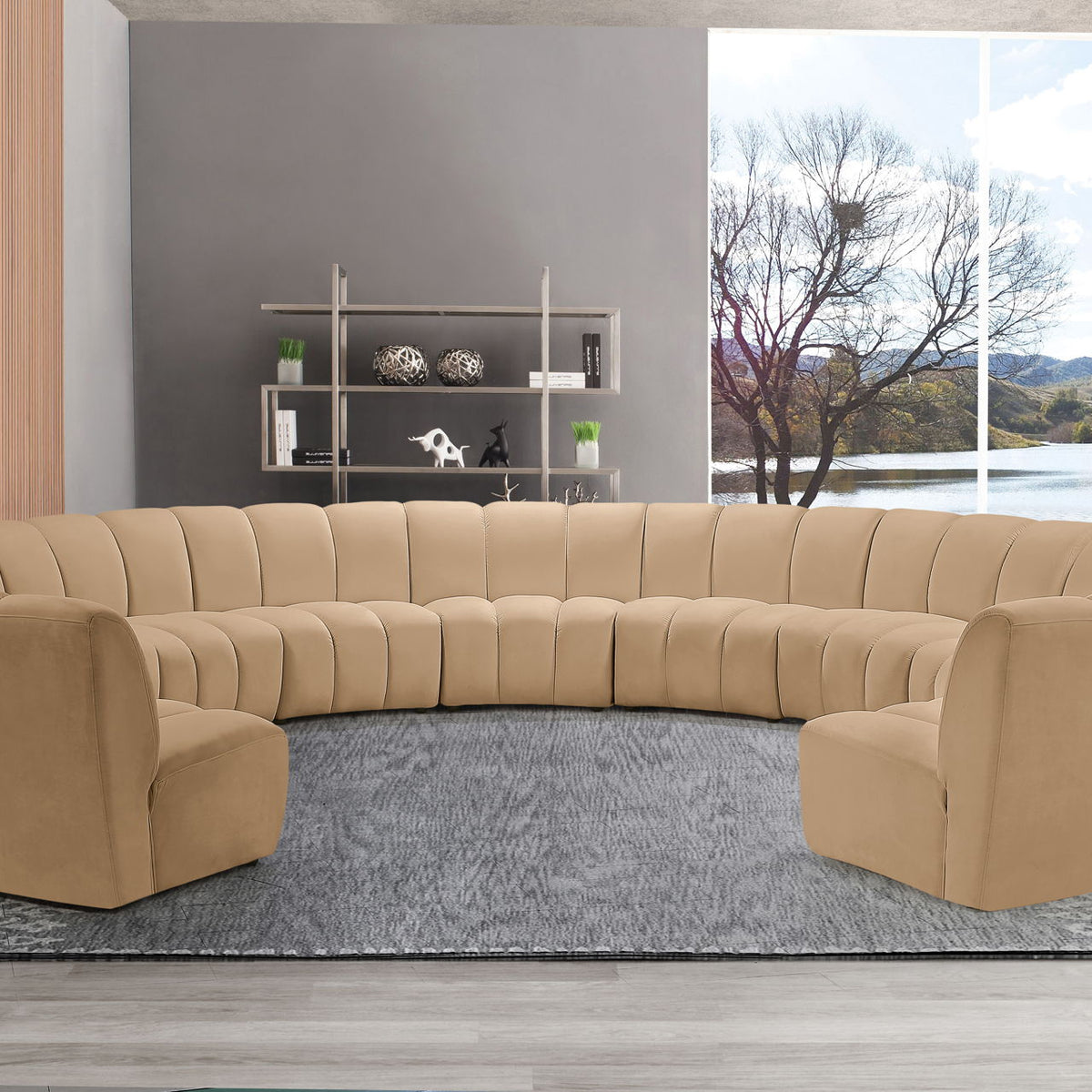 Infinity - 11 Piece Modular Sectional - Camel