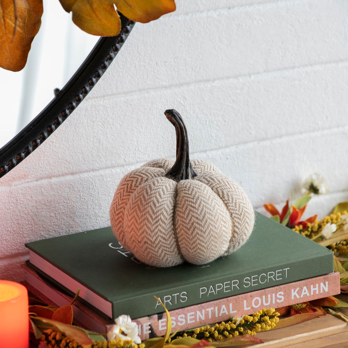 Weighted Pumpkin Ornament Decor For Holiday Harvest Festival Fall Festival & Thanksgiving