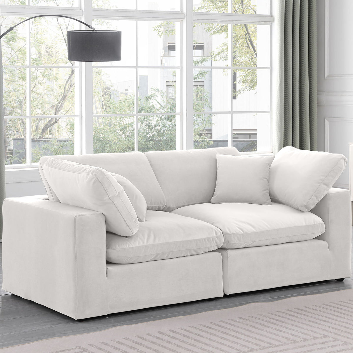 Comfy - Velvet Modular Sofa 2 Seats