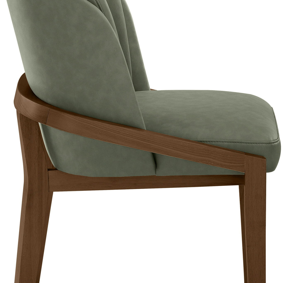 Navo - Vegan Leather Upholstered Dining Chair - Green