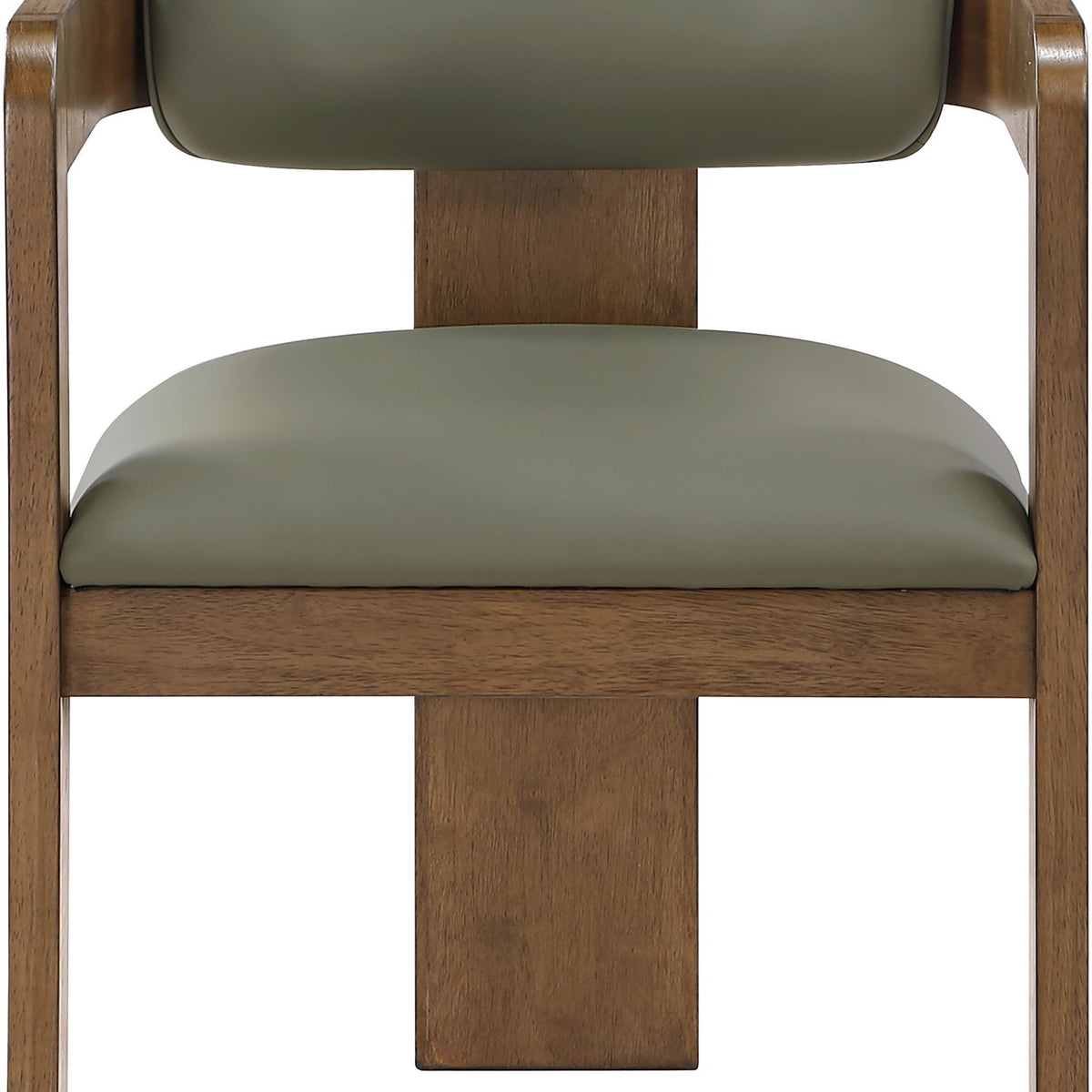 Sacha - Vegan Leather Upholstered Dining Chair With Brown Base (Set of 2)