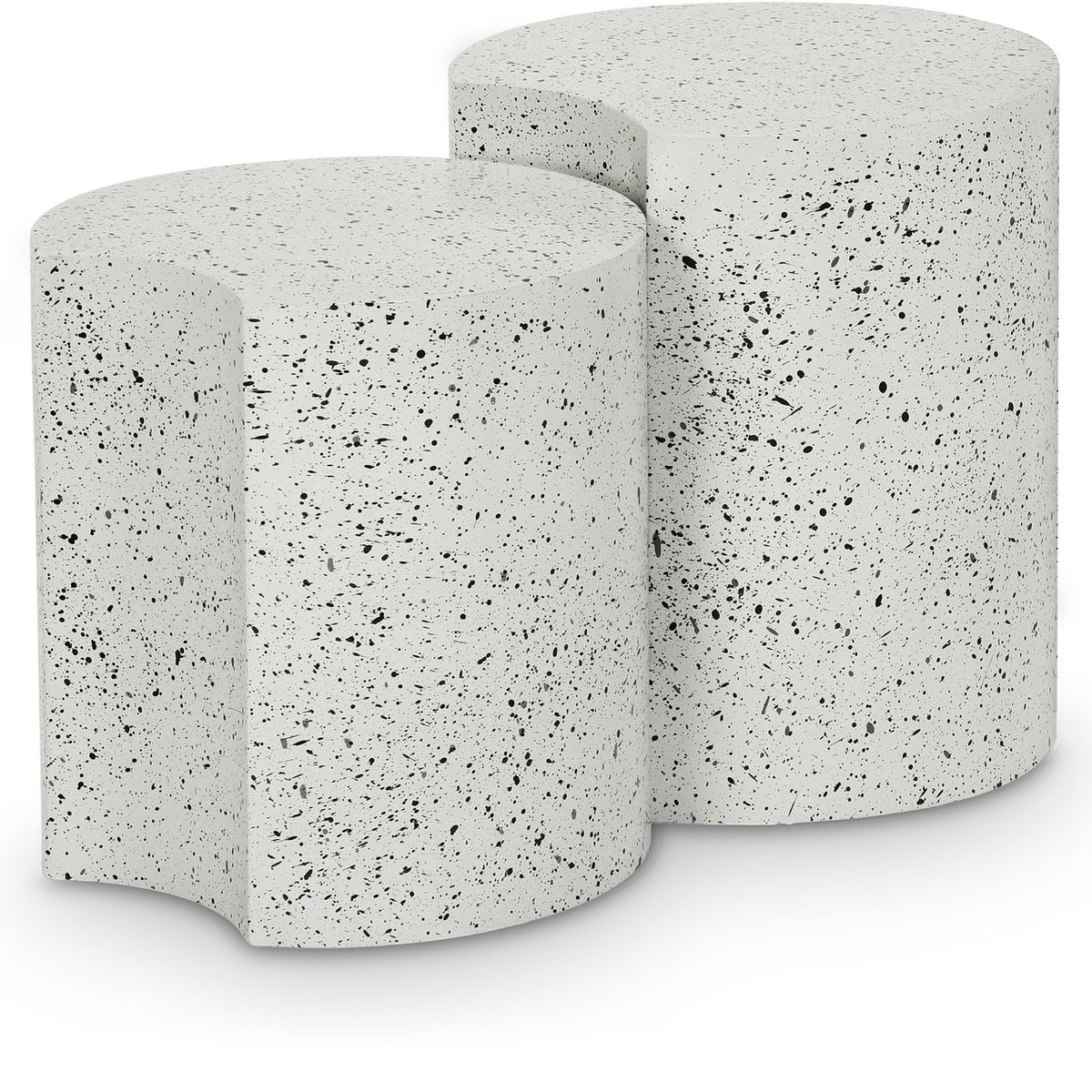 Dimple - Modular End Table - Terazzo Finish