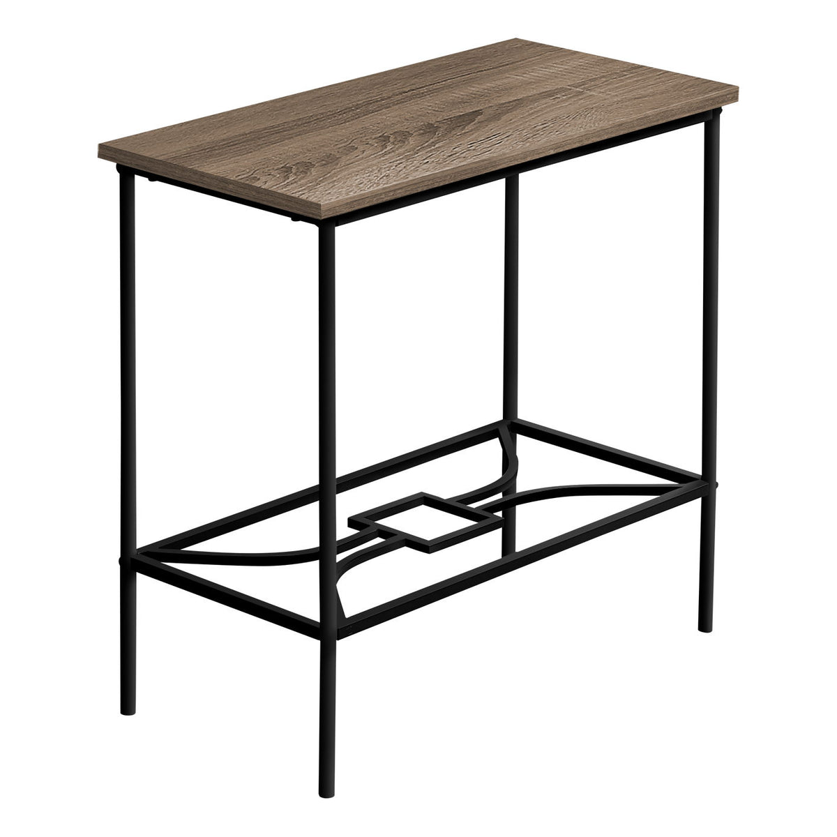 Accent Side Table, Narrow, Small, 2 Tier, Elegant Design