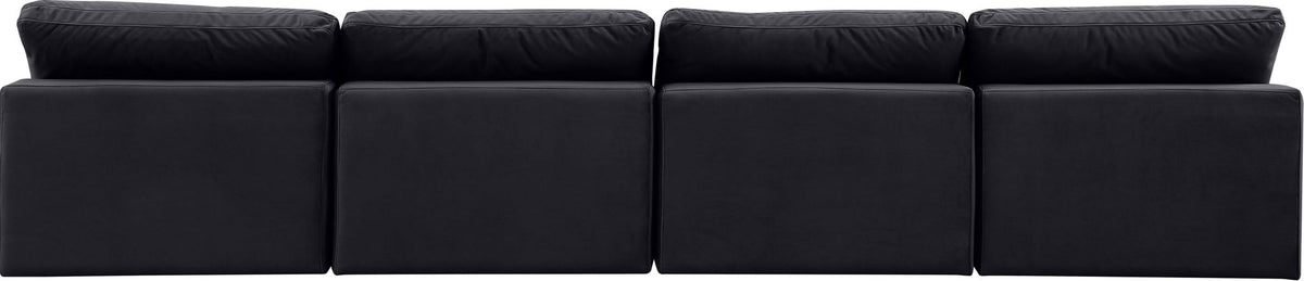 Comfy - Velvet Modular Armless Sofa 4 Seats