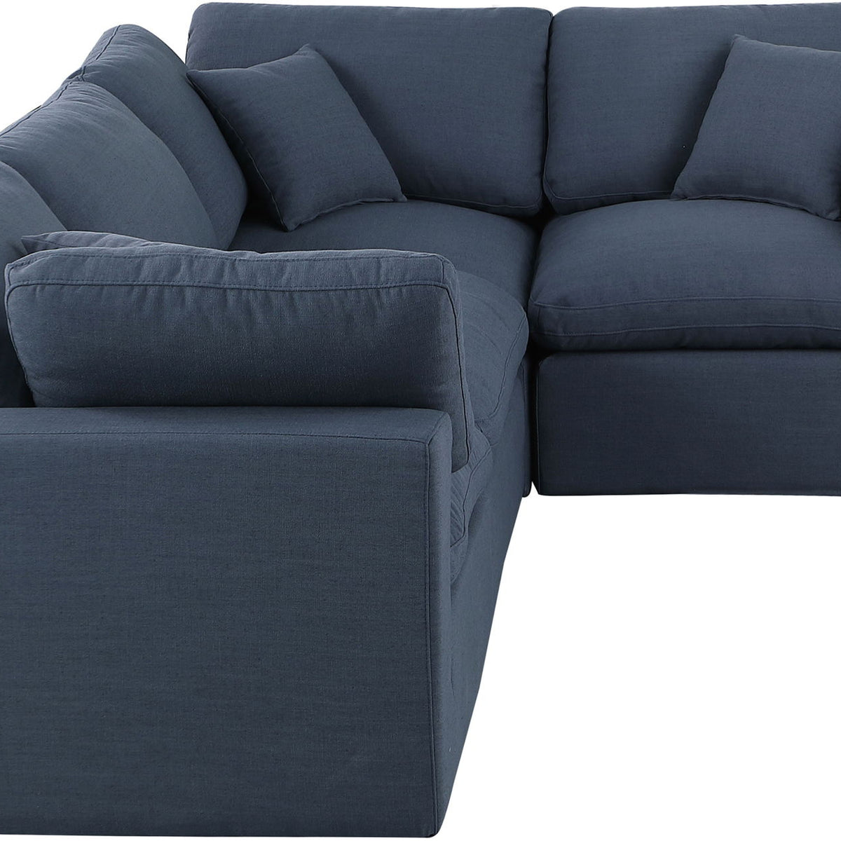 Comfy - 4 Piece Linen Fabric Modular Sectional