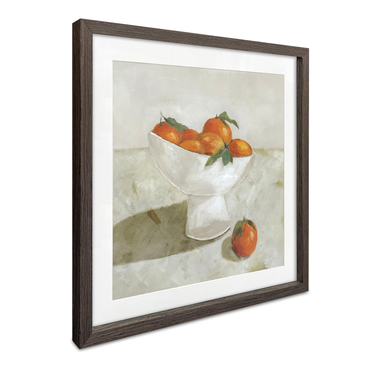 Citrine - Framed Painting - Gray