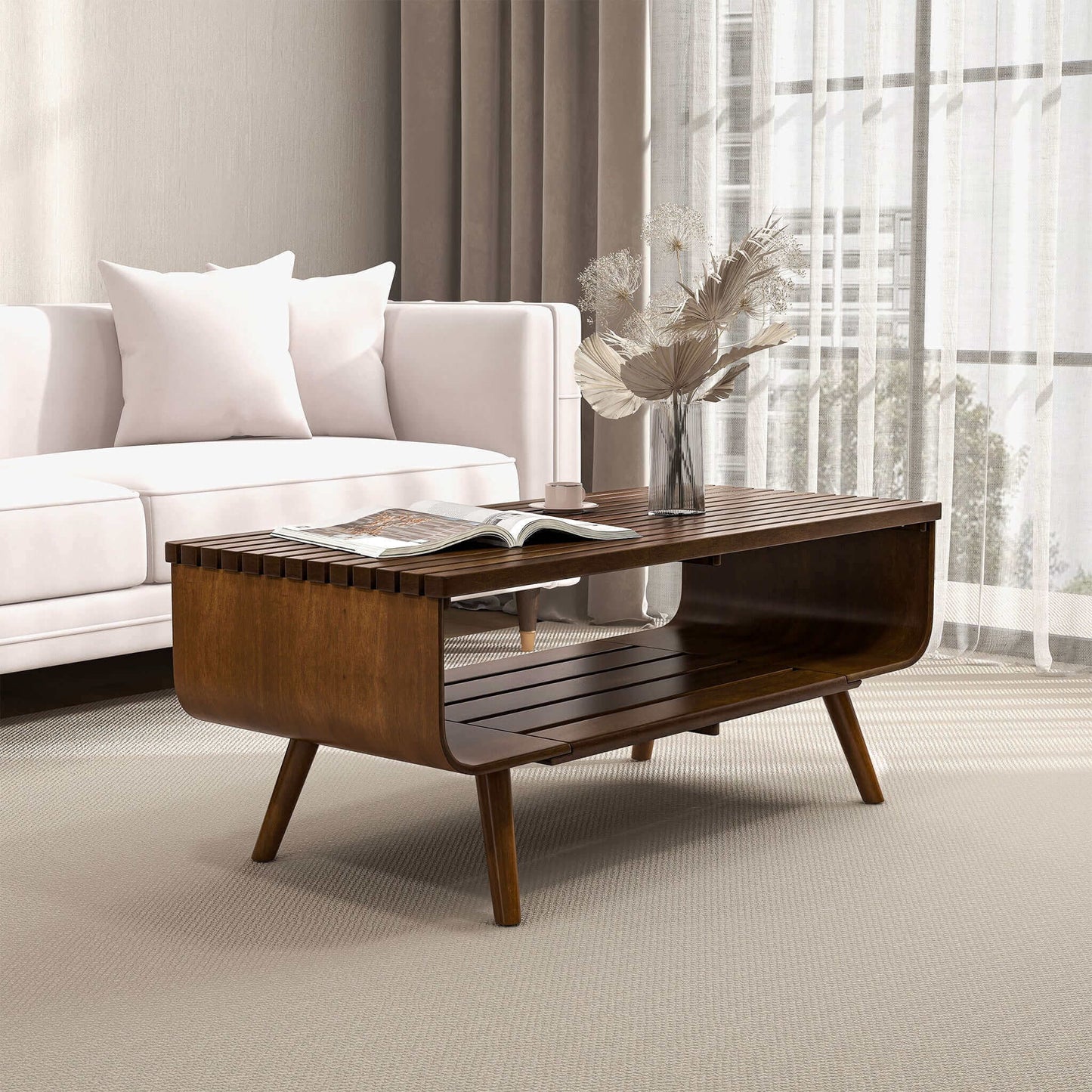 Ashcroft Furniture Alice Coffee Table Walnut