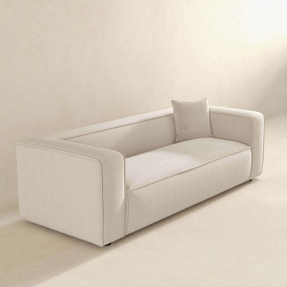 Ashcroft Furniture Marshall Modern Cream Boucle Sofa