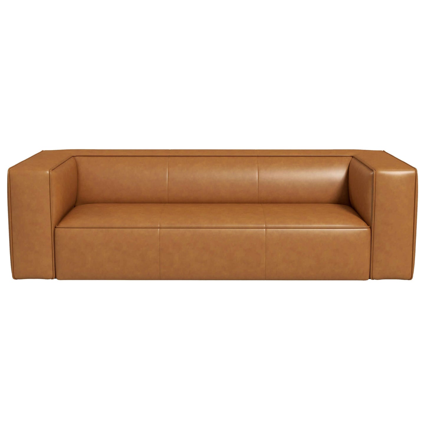 Ashcroft Furniture Colton Tan Leather Sofa