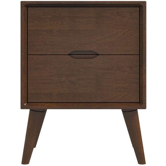 Ashcroft Furniture Alexandra Brown Night Stand With 2 Drawers