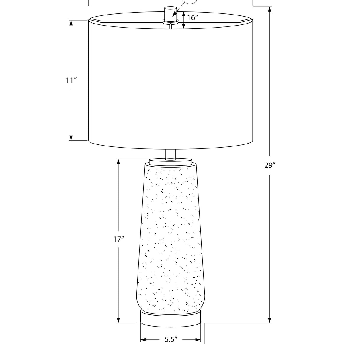 Lighting, Table Lamp, Resin, Modern - Gray