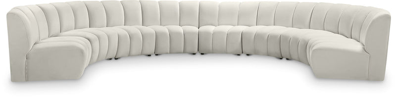 Infinity - 8 Piece Velvet Modular Sectional
