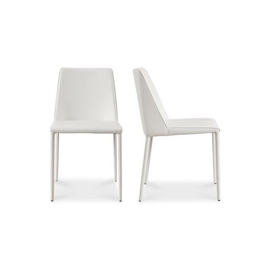 Nora - Dining Chair Chair Vegan Leather (Set of 2) - White