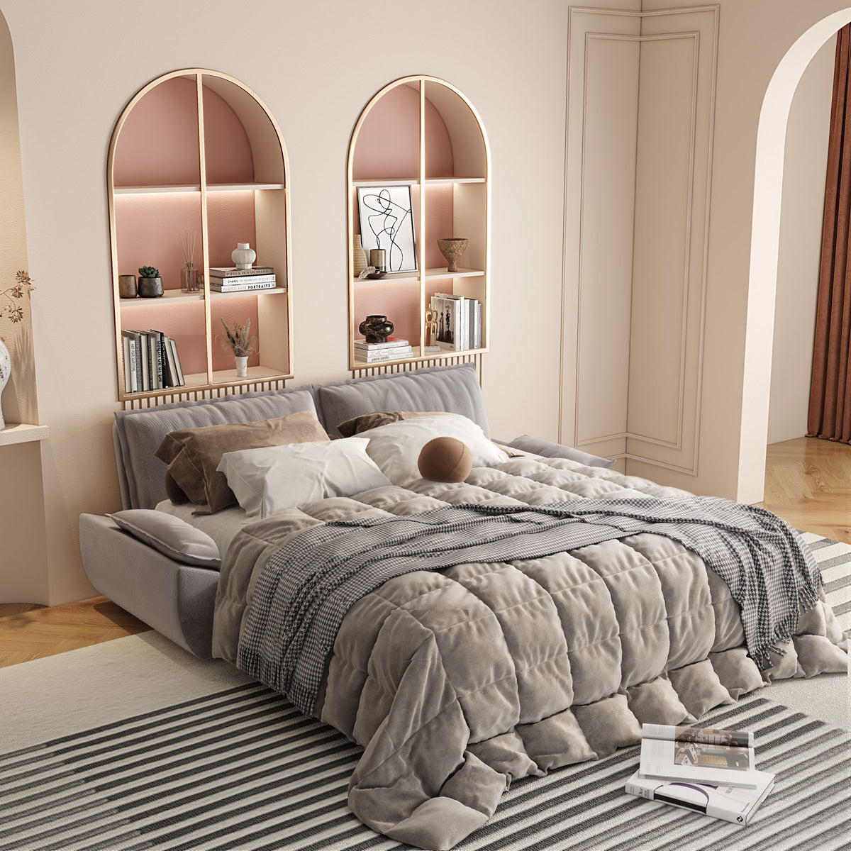 Queen Pull Out Bed, 3 In 1 Convertible Sleeper Sofa