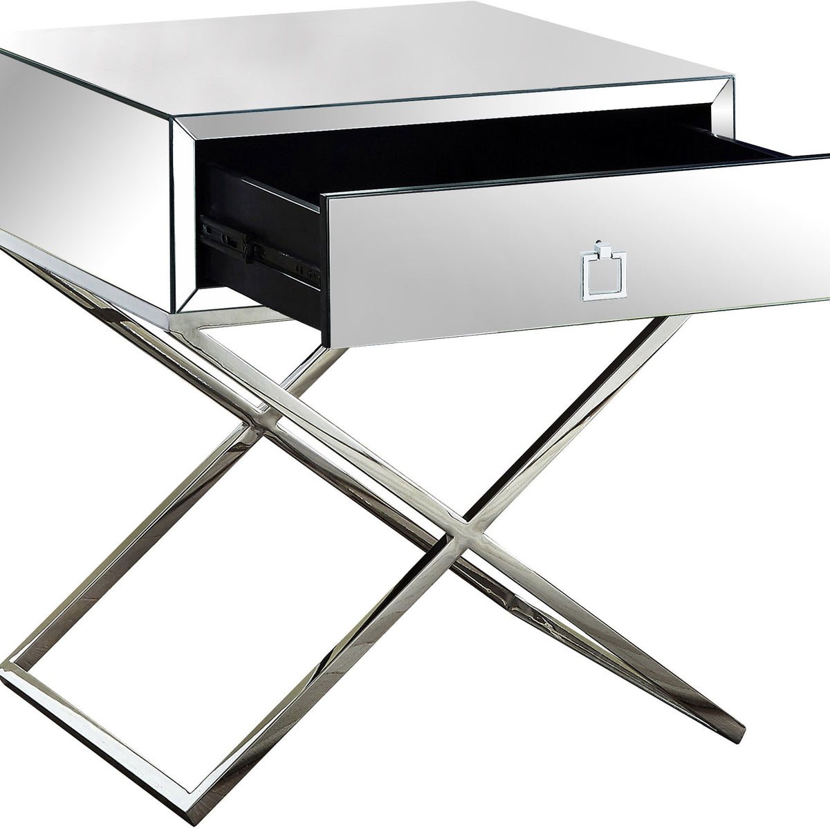 Lynn - Side Table - Chrome