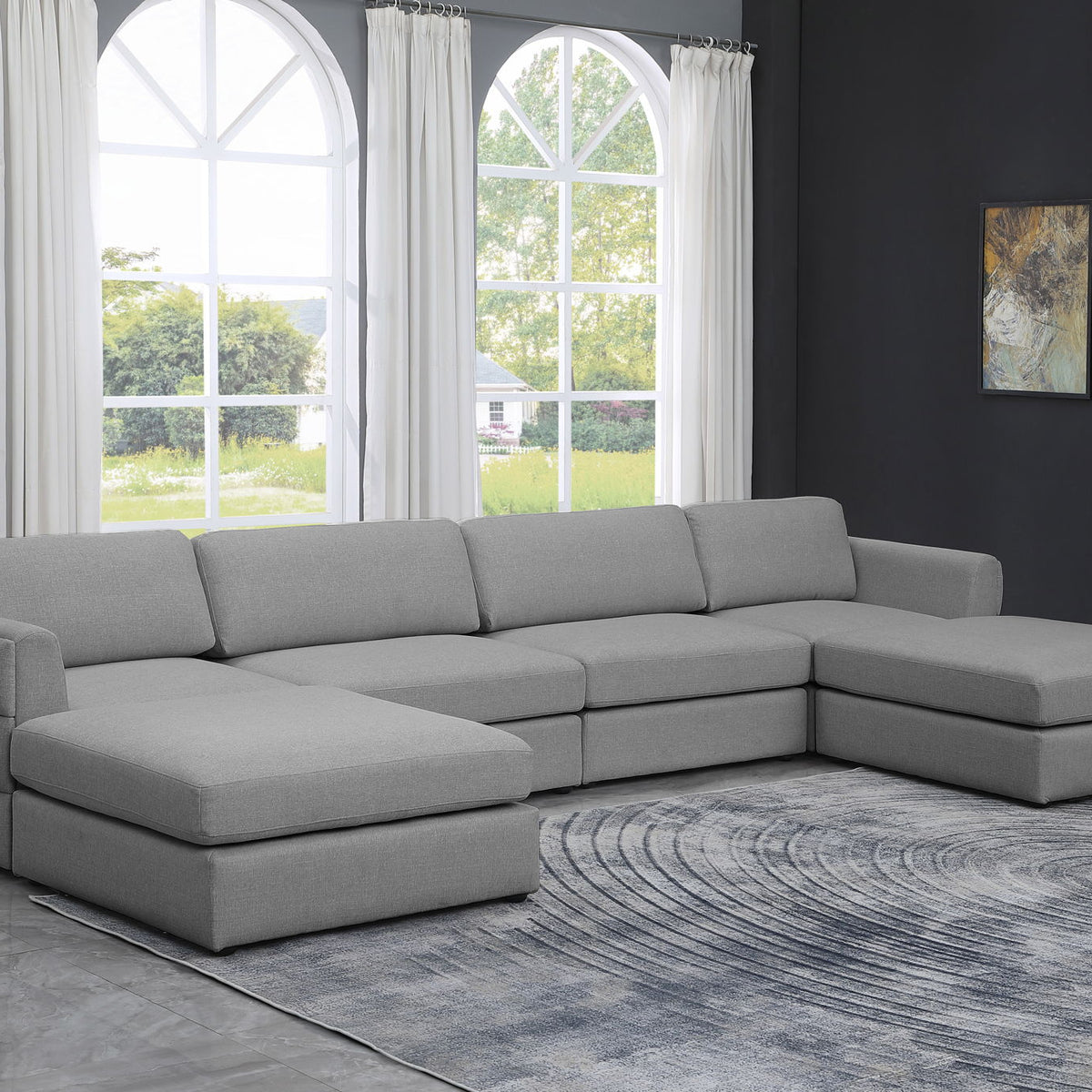 Beckham - 6 Piece Double Chaise Modular Sectional