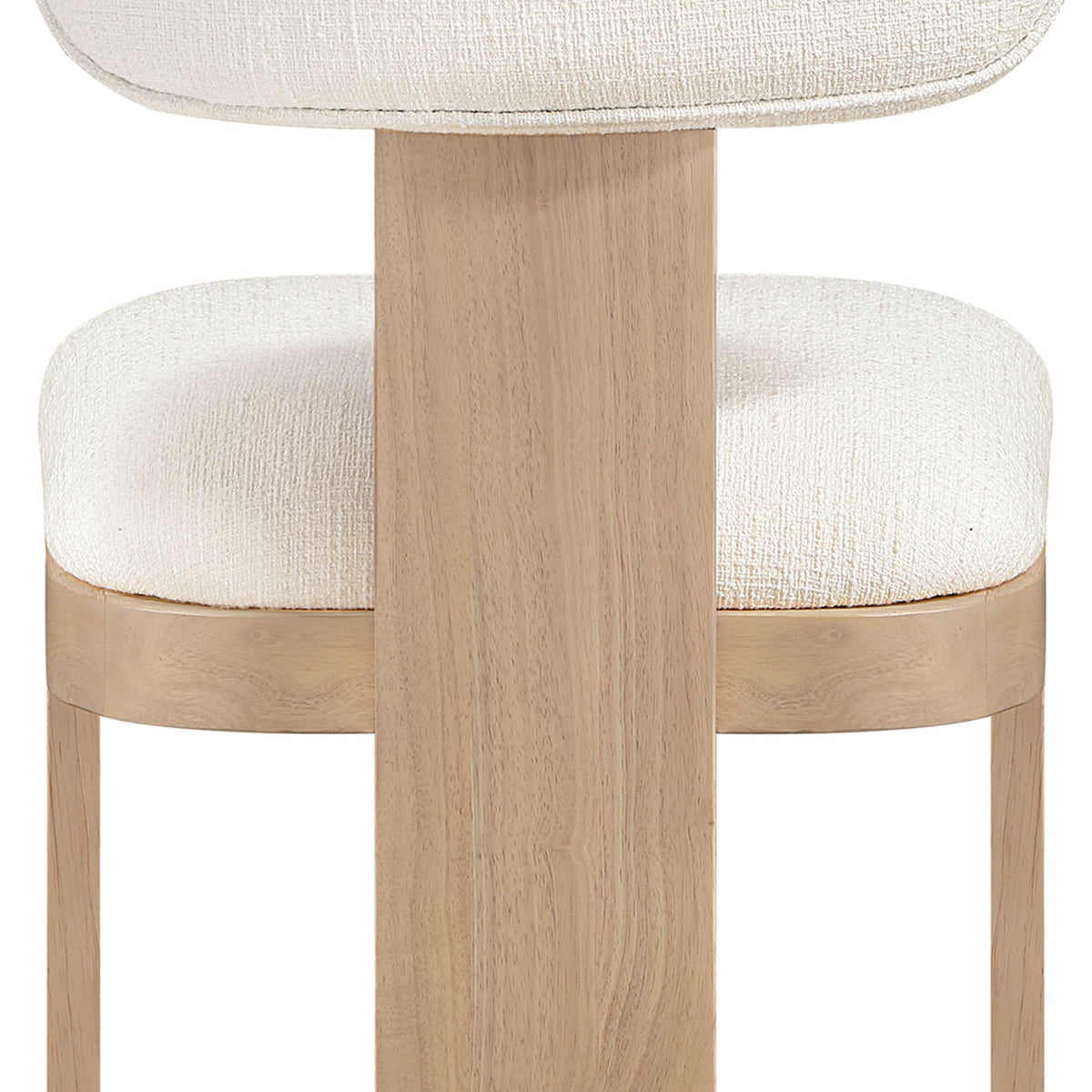 Timbra - Linen Textured Fabric Upholstered Dining Chair (Set of 2) - Natural Base