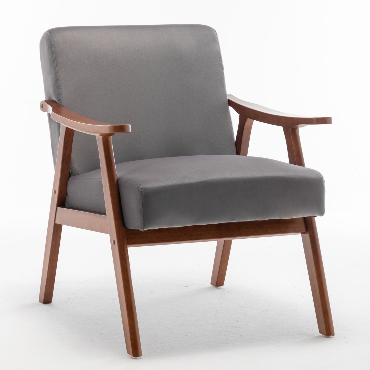 Accent Chair, Classic Mid Century Modern For Extra Seating