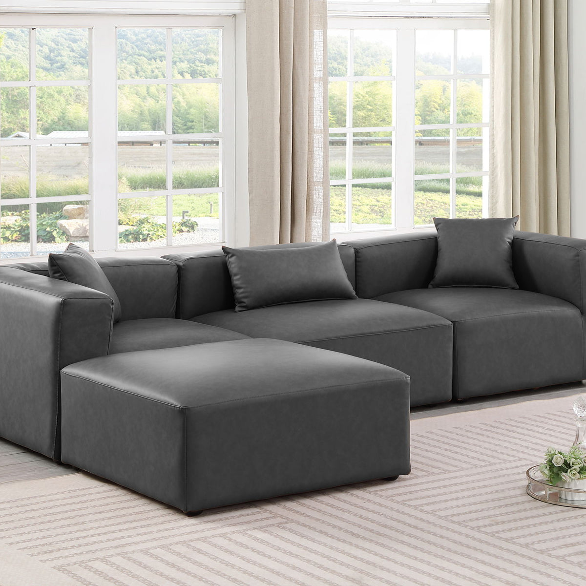 Cube - 4 Piece Modular Sectional With Chaise