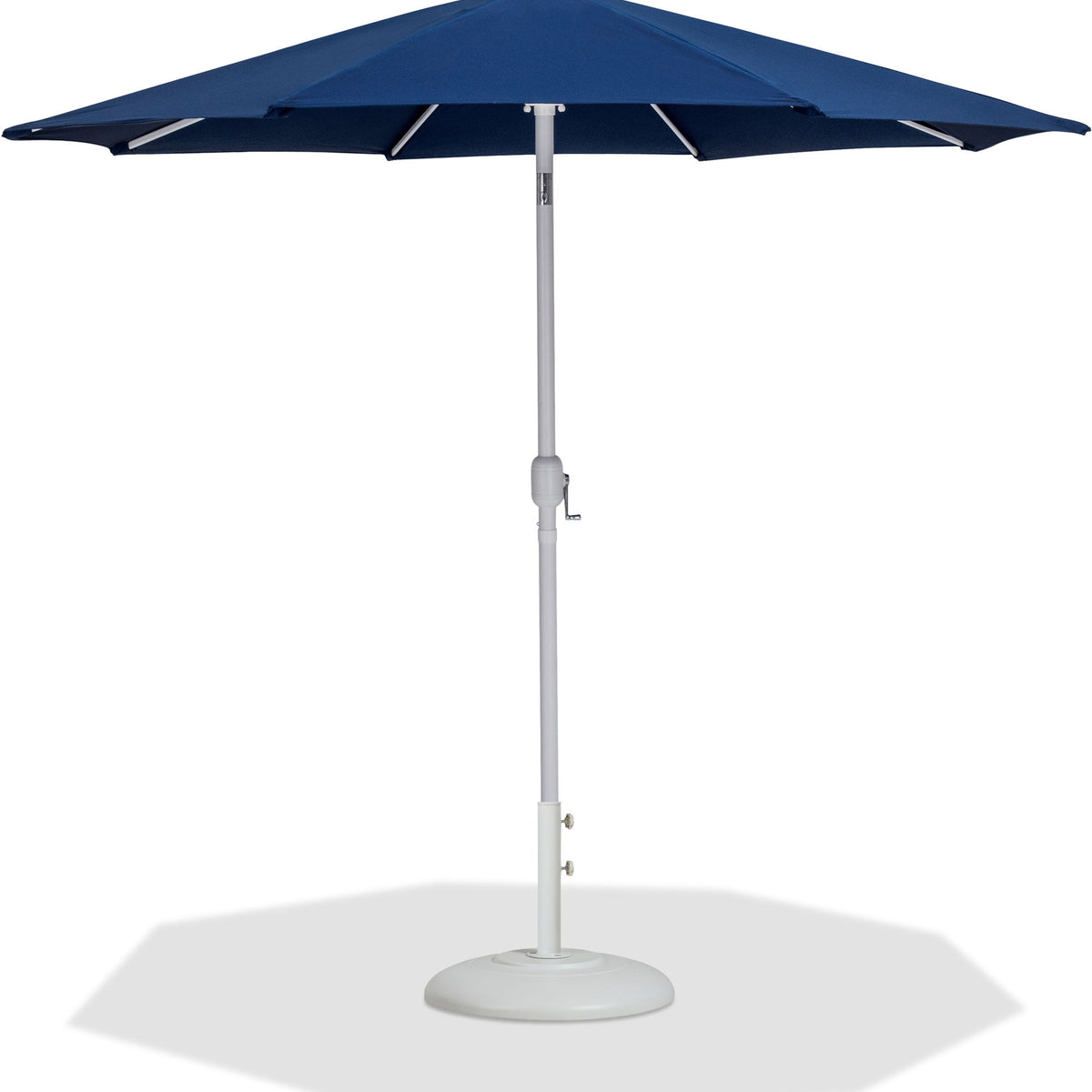 Fiji - Aluminum Patio Umbrella With Round White Base