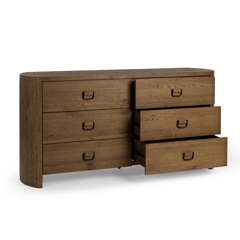 Kyrie - 6 Drawer Dresser - Tawny Brown