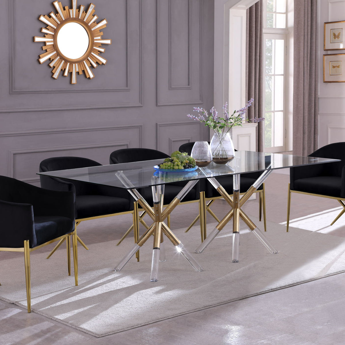 Mercury - Dining Table - Pearl Silver