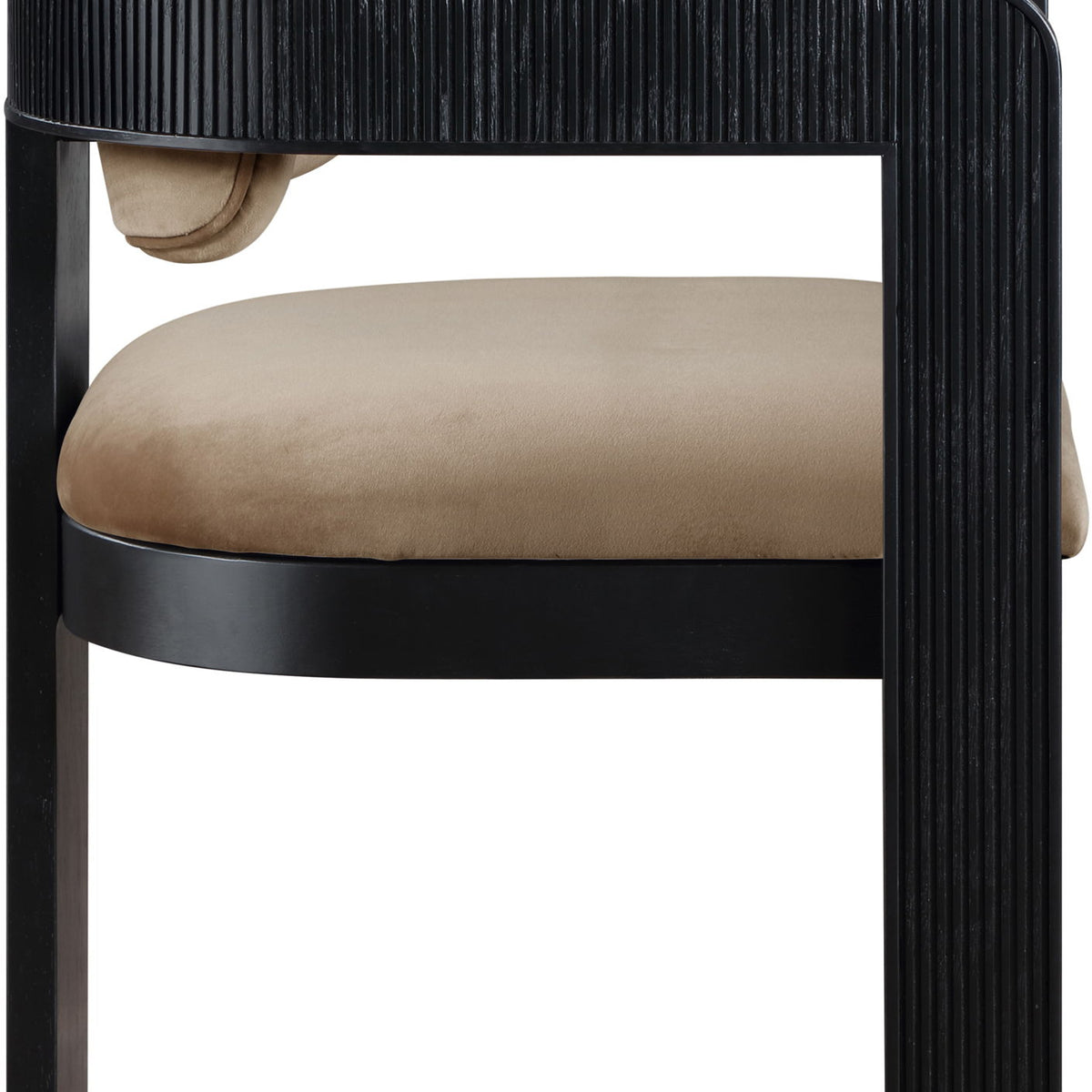Sacha - Velvet Dining Chair With Black Base (Set of 2)