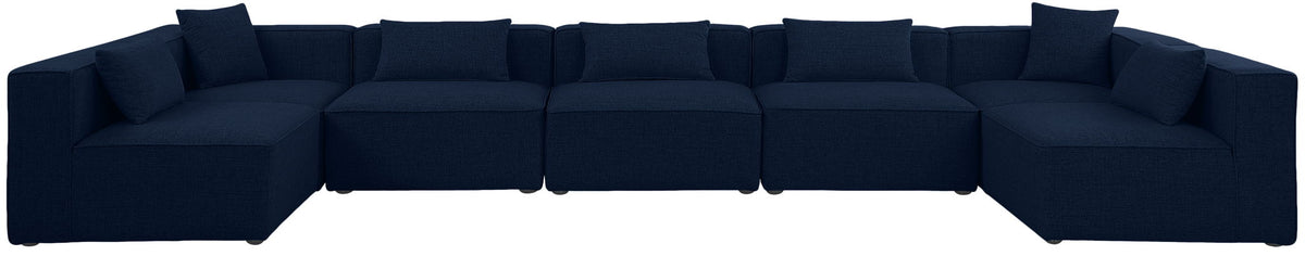 Cube - Linen 7 Piece Modular U-Shaped Sectional