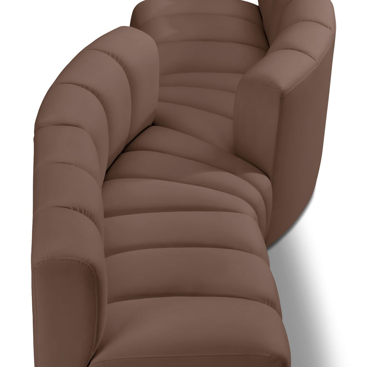 Arc - Faux Leather 4 Piece Sofa