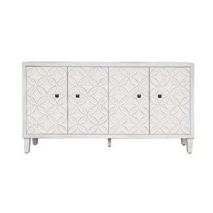 Accent Cabinet Adjustable Shelves White