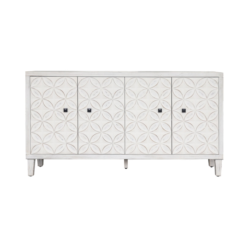 Accent Cabinet Adjustable Shelves White