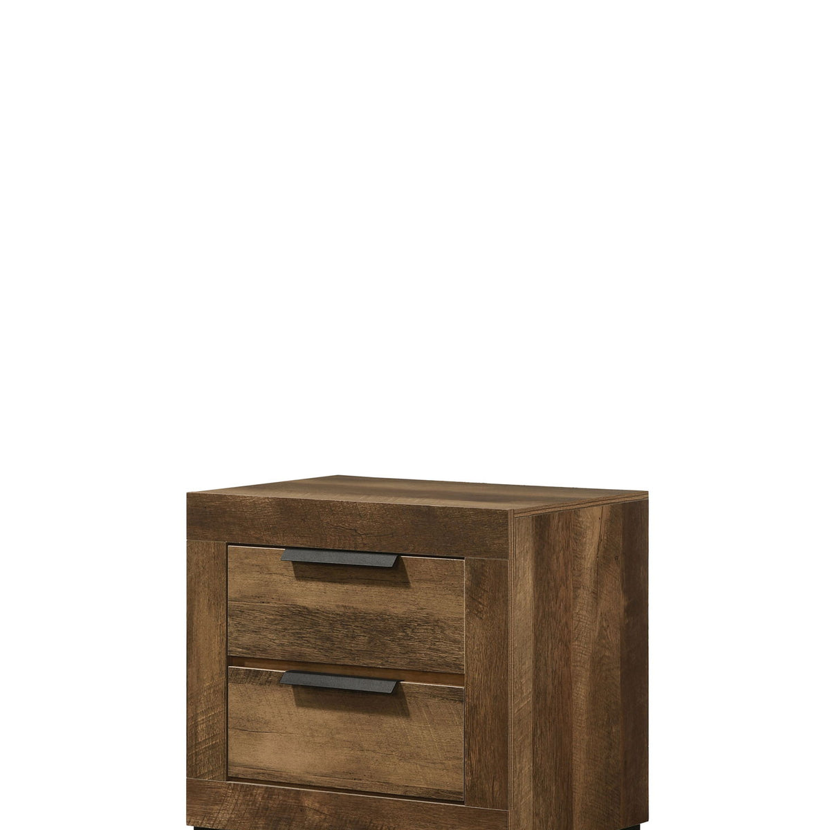 Morales - Rustic Nightstand - Oak