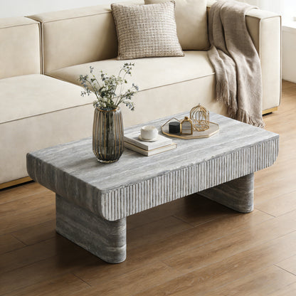 Coffee Table Fluted Gray