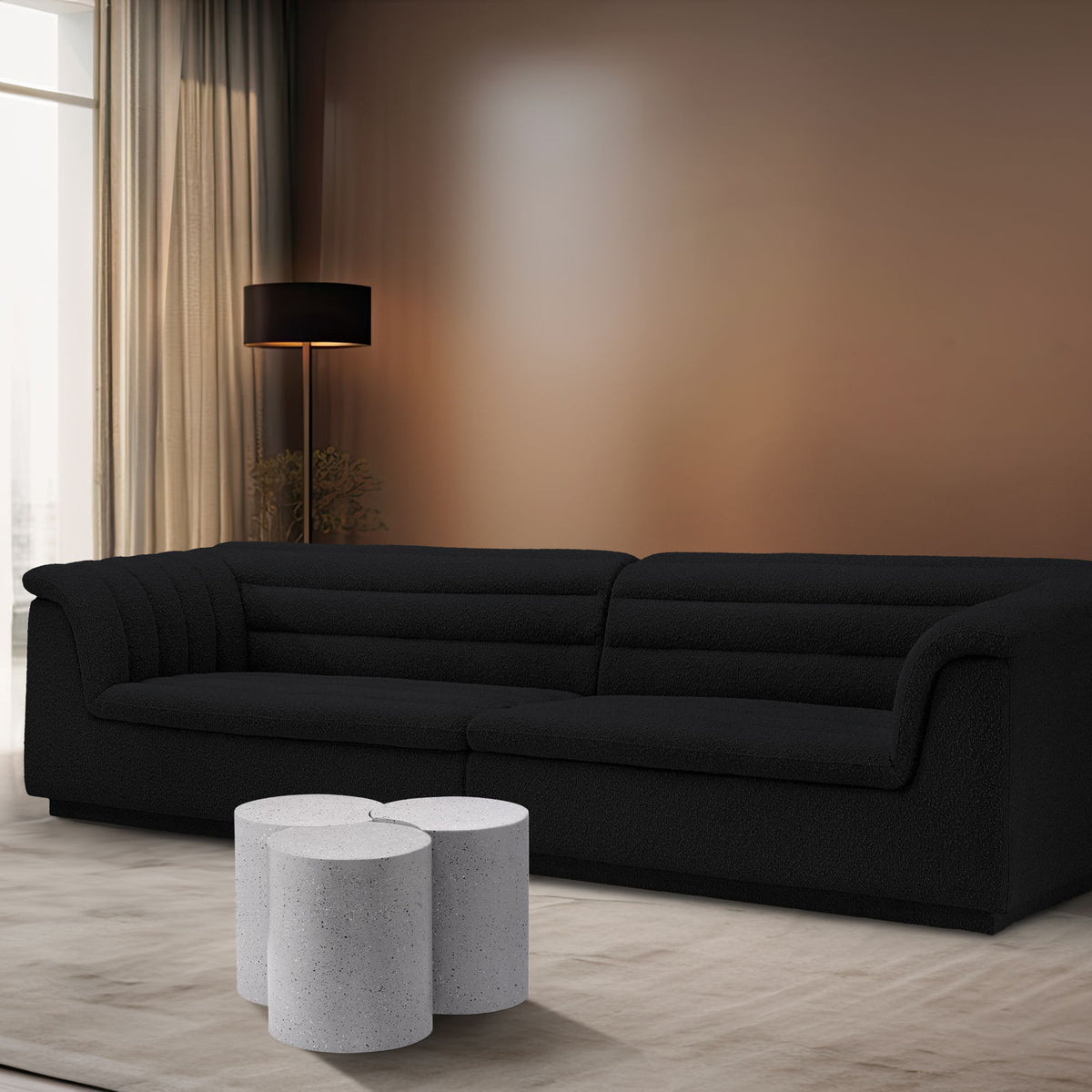 Dimple - 3 Piece Modular Coffee Table - Terazzo Finish