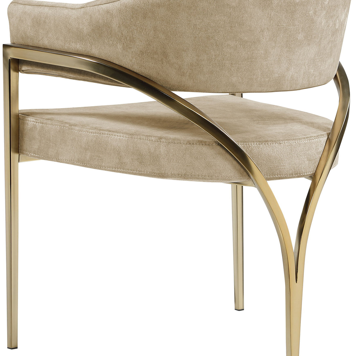 Madelyn - Dining Chair (Set of 2) - Brushed Brass
