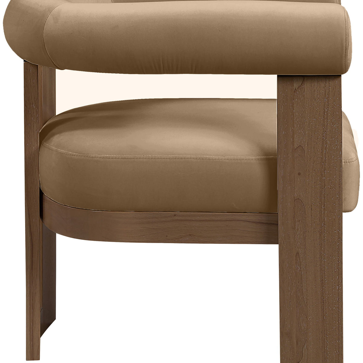 Arienzo - Performance Fabric Upholstered Accent Chair - Walnut Base